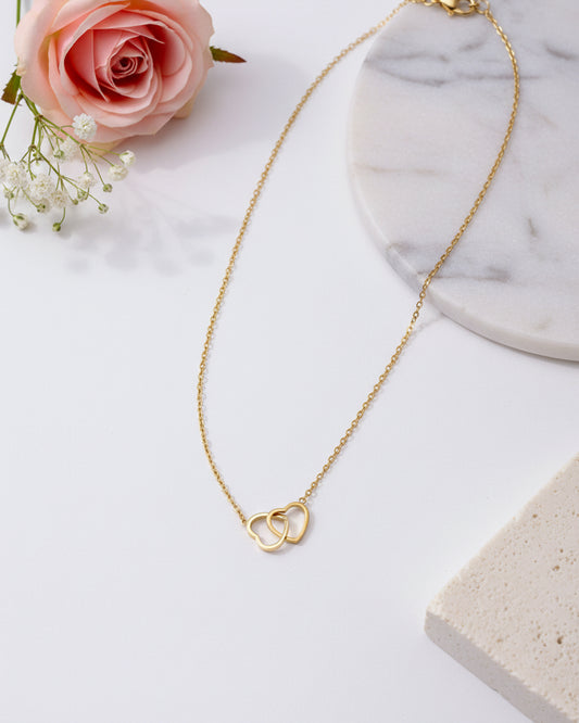Double Heart Necklace