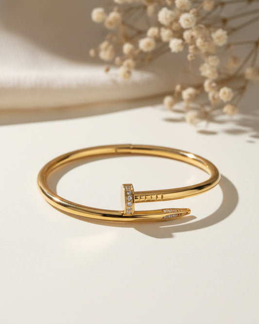 Nail Bangle Stainless Steel