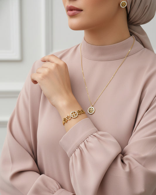 Stainless Steel diamantés Set