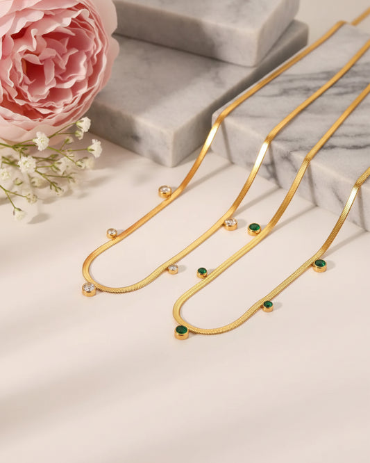 Five Mini Diamond Necklace