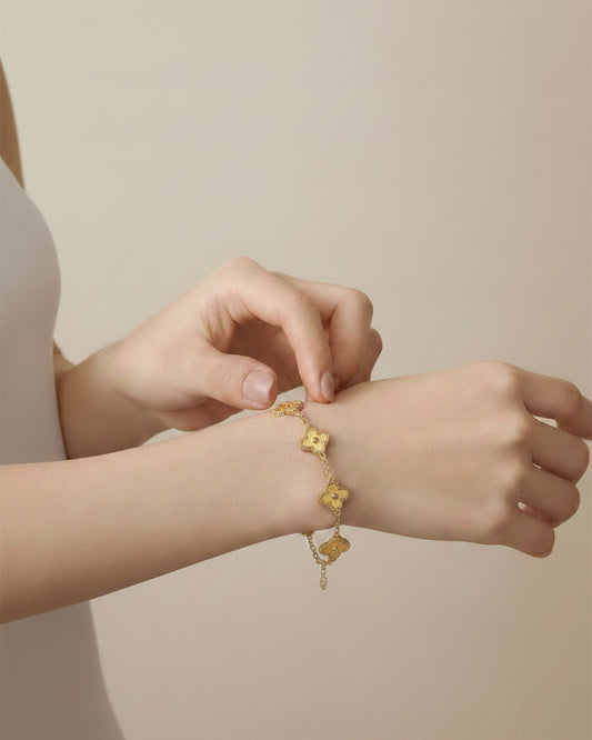 Golden Clover Bracelet