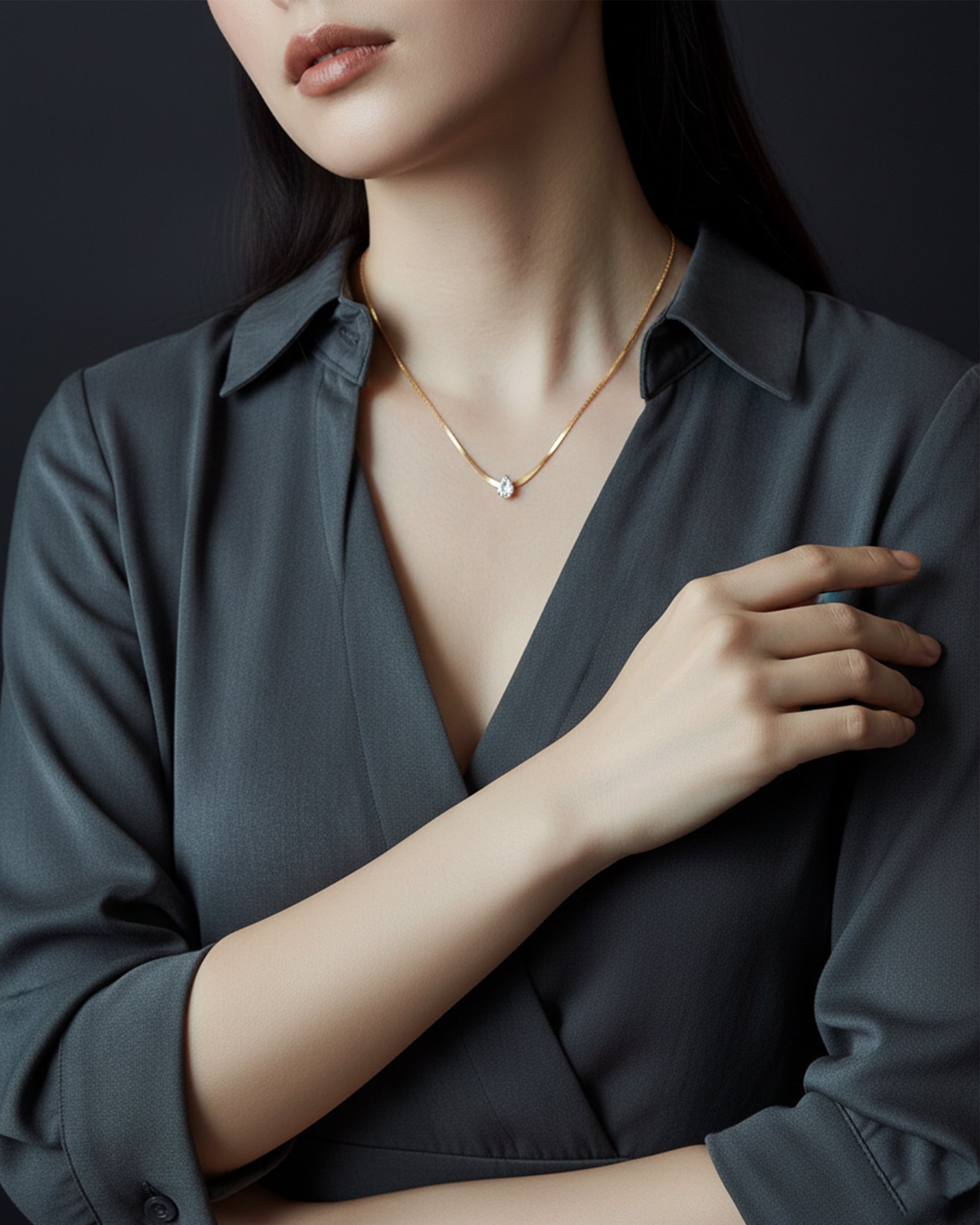 Mini Pear Snake Necklace – AYREVA