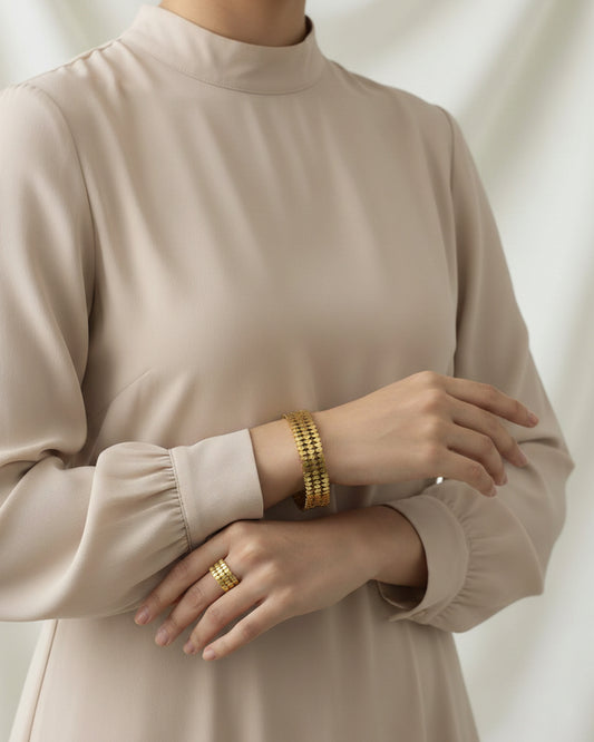 Shein Bangle & Ring Set (Adjustable Ring)