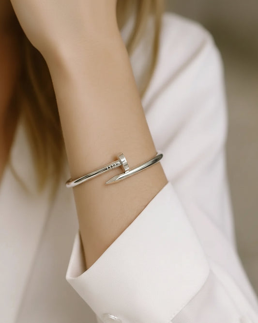 Silver Nail Bangle